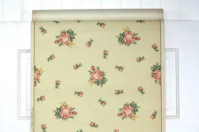 1950s Floral Vintage Wallpaper