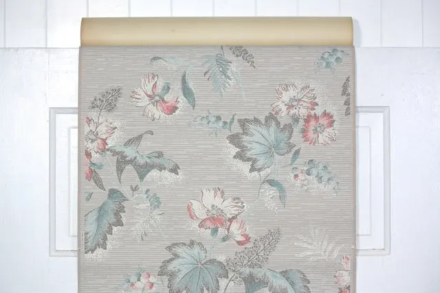 1950s Floral Vintage Wallpaper