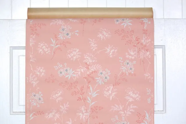1950s Floral Vintage Wallpaper
