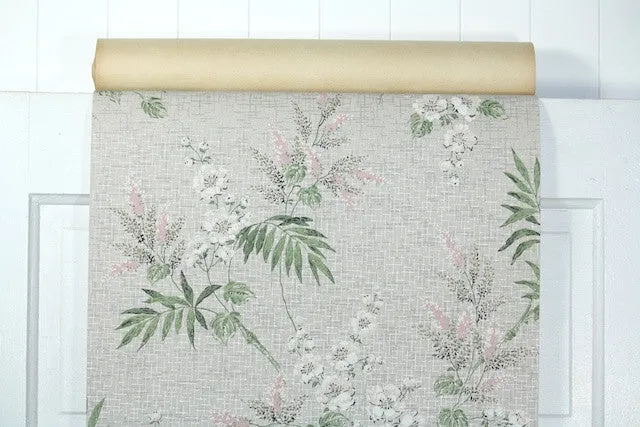 1950s Floral Vintage Wallpaper
