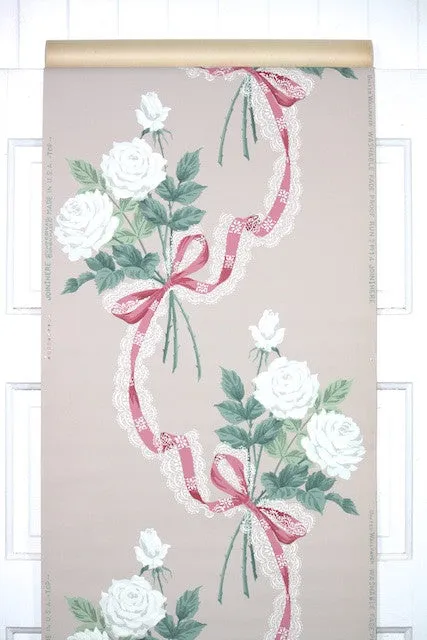 1950s Floral Vintage Wallpaper