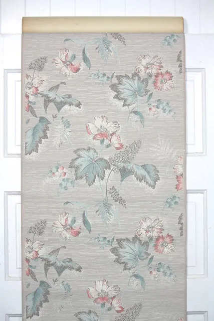 1950s Floral Vintage Wallpaper