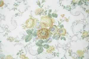 1960s Floral Vintage Wallpaper