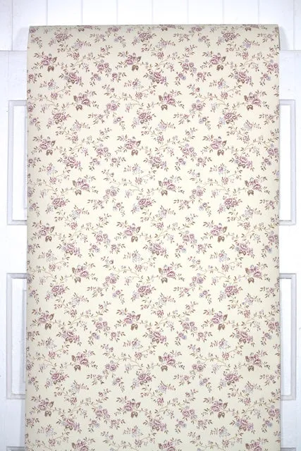 1970s Floral Vintage Wallpaper