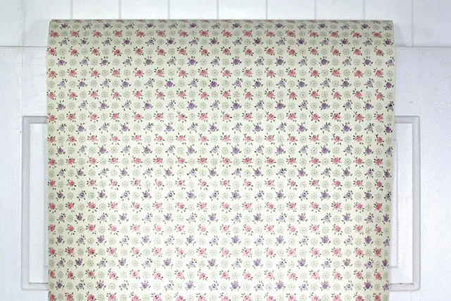 1970s Floral Vintage Wallpaper