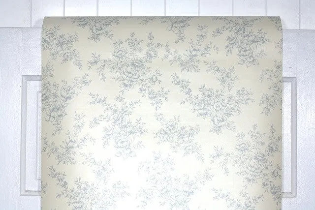 1970s Floral Vintage Wallpaper