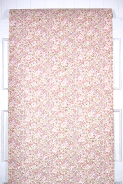 1970s Floral Vintage Wallpaper
