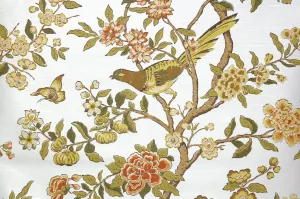1970s Floral Vintage Wallpaper