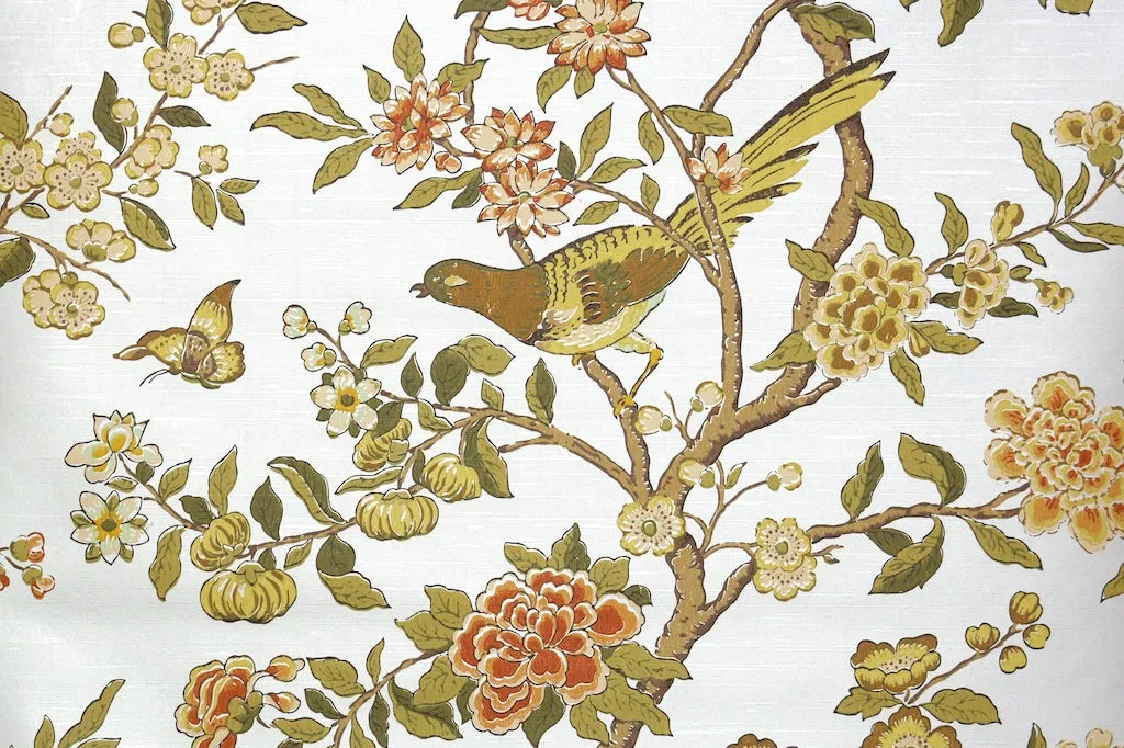 1970s Floral Vintage Wallpaper