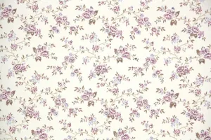 1970s Floral Vintage Wallpaper