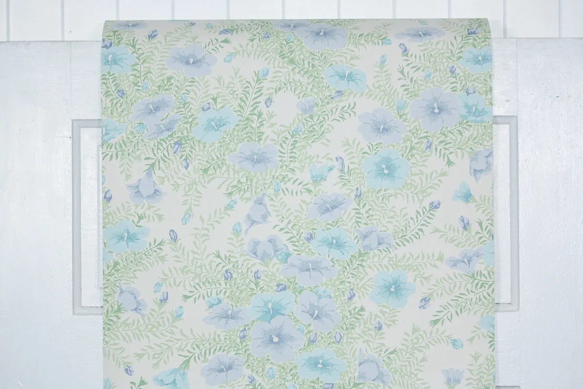 1970s Floral Vintage Wallpaper