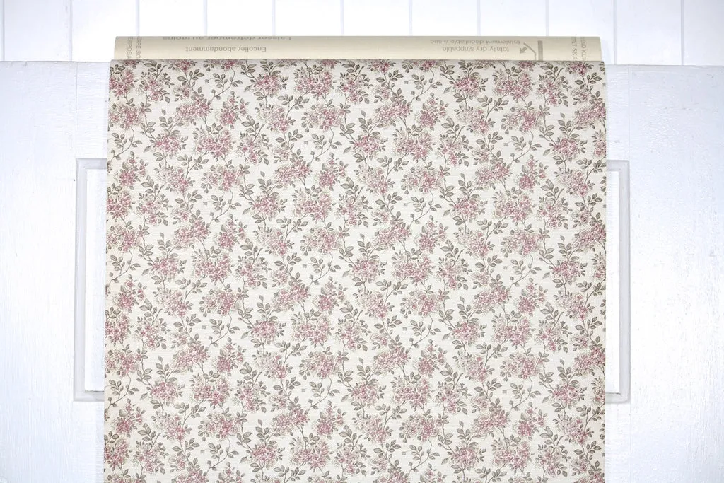 1970s Floral Vintage Wallpaper
