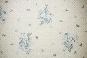 1970s Floral Vintage Wallpaper