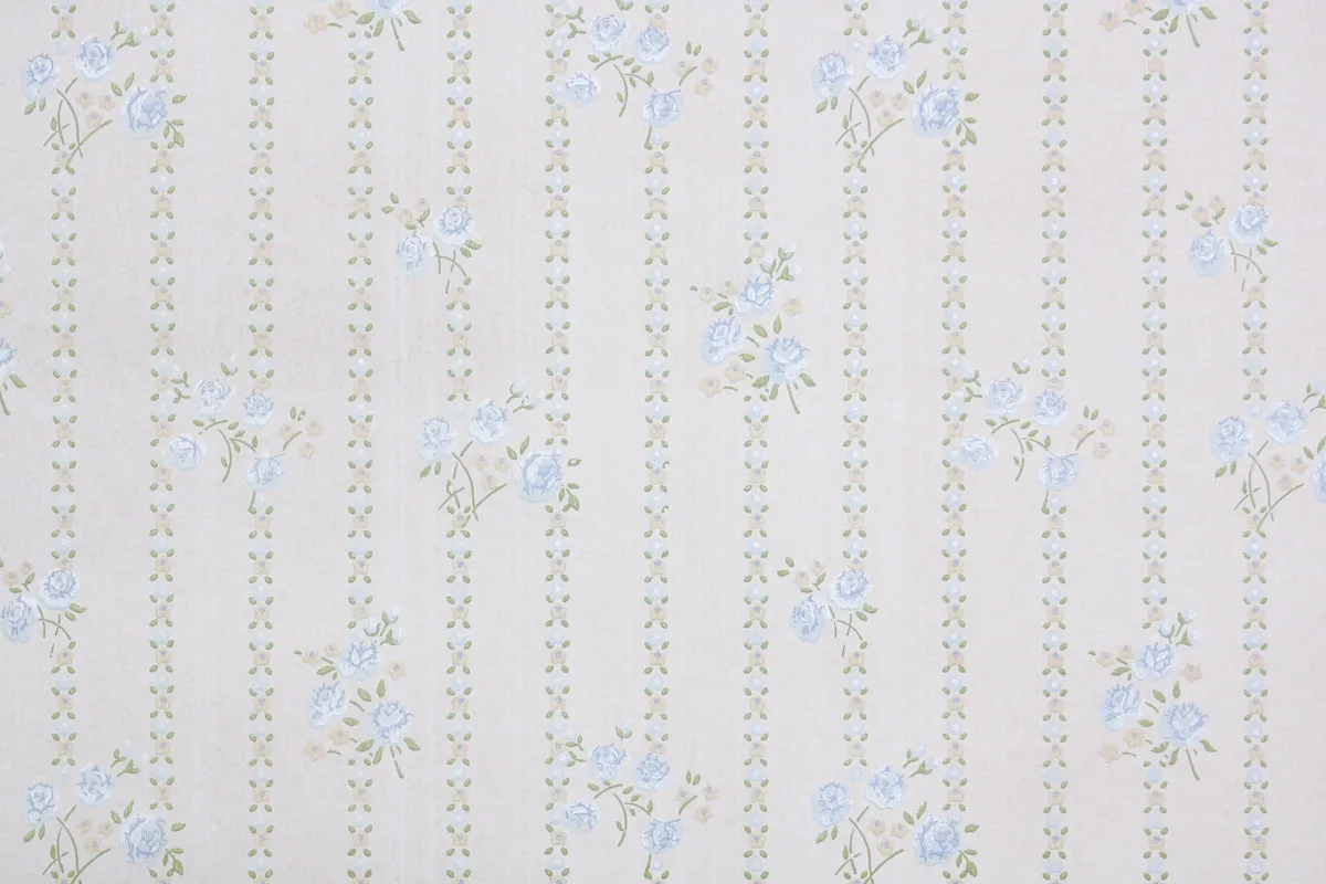 1970s Floral Vintage Wallpaper