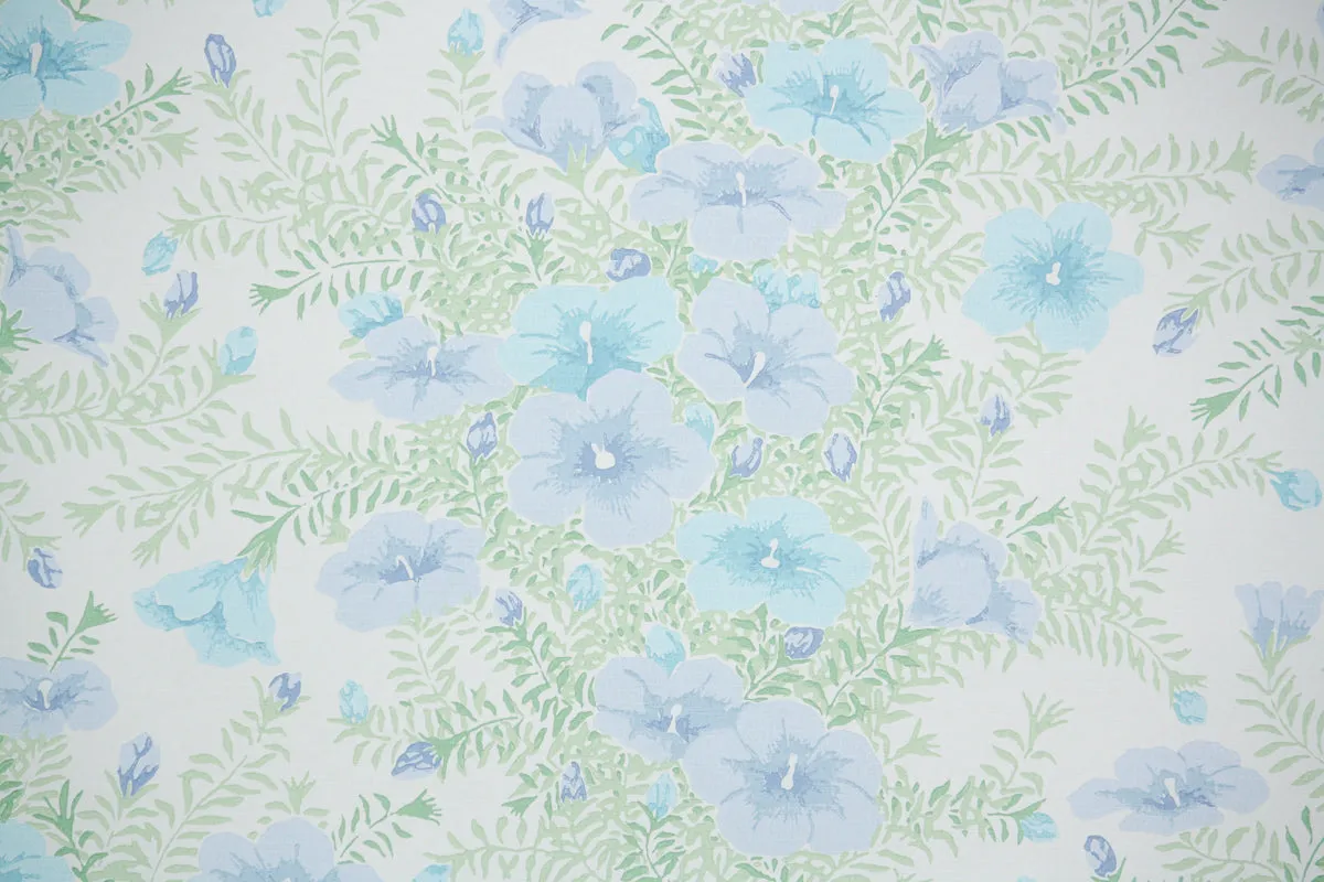 1970s Floral Vintage Wallpaper