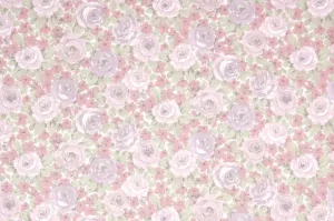 1970s Floral Vintage Wallpaper