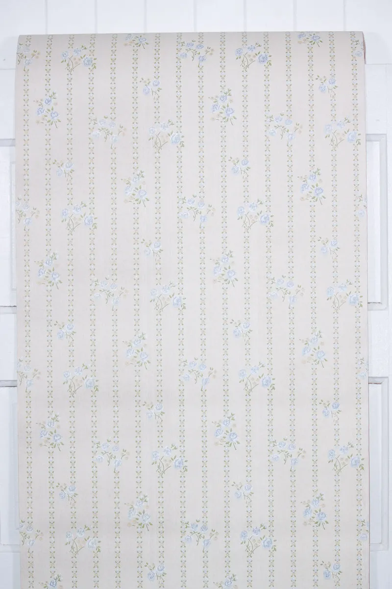 1970s Floral Vintage Wallpaper