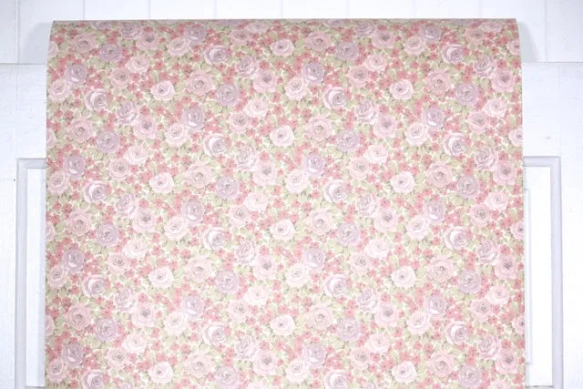 1970s Floral Vintage Wallpaper