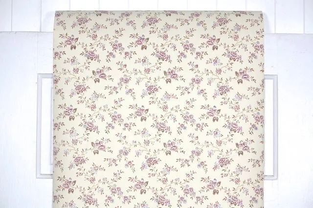 1970s Floral Vintage Wallpaper