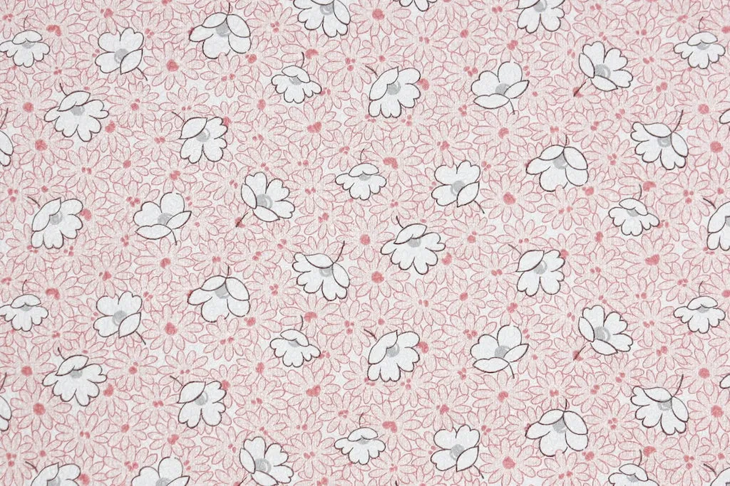 1970s Floral Vintage Wallpaper