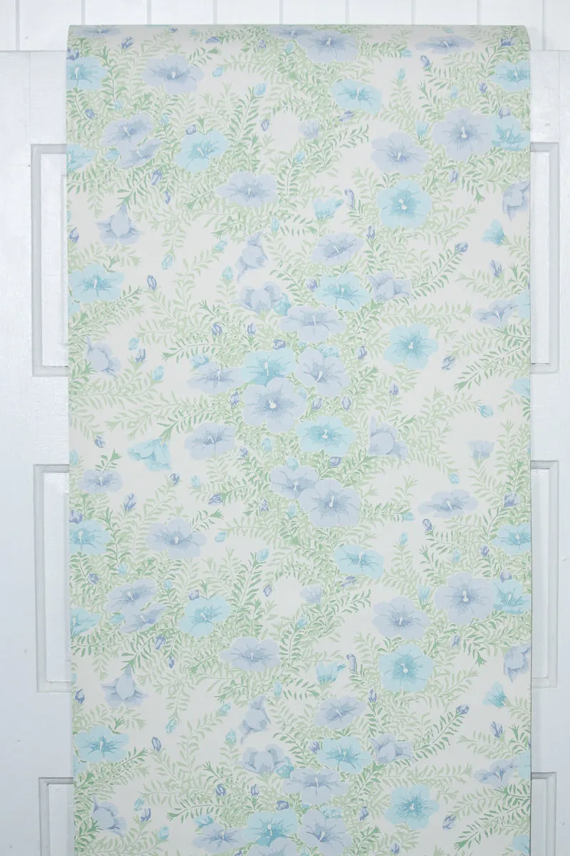 1970s Floral Vintage Wallpaper