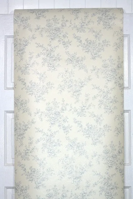 1970s Floral Vintage Wallpaper