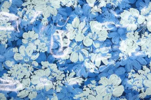1970s Floral Vinyl Vintage Wallpaper