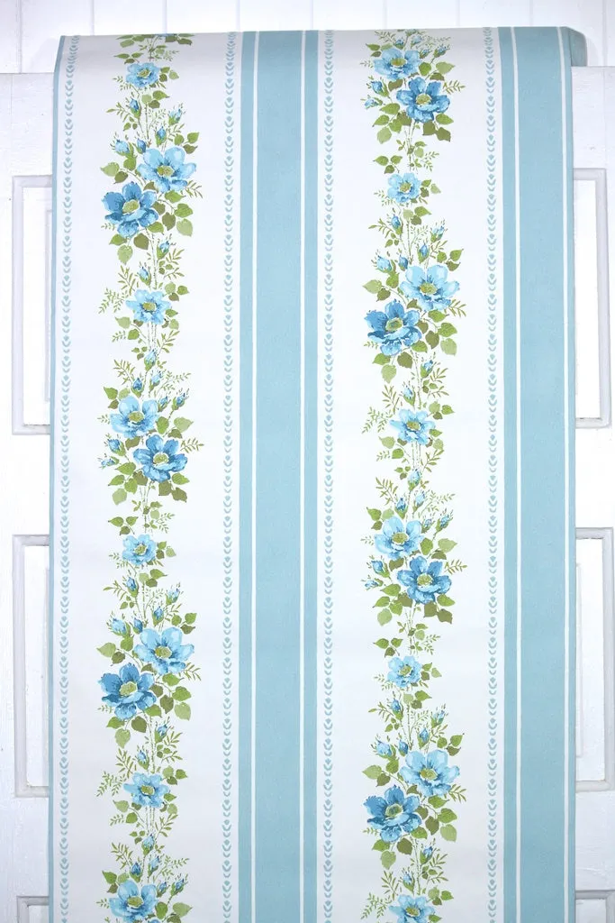 1970s Vintage Flock Wallpaper