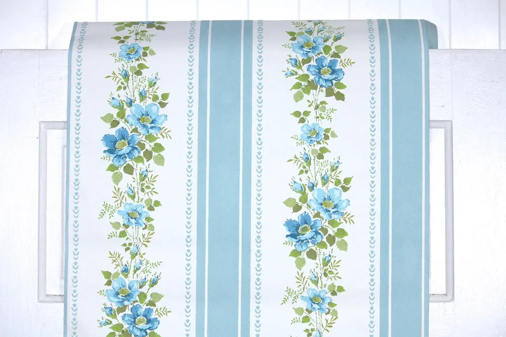 1970s Vintage Flock Wallpaper