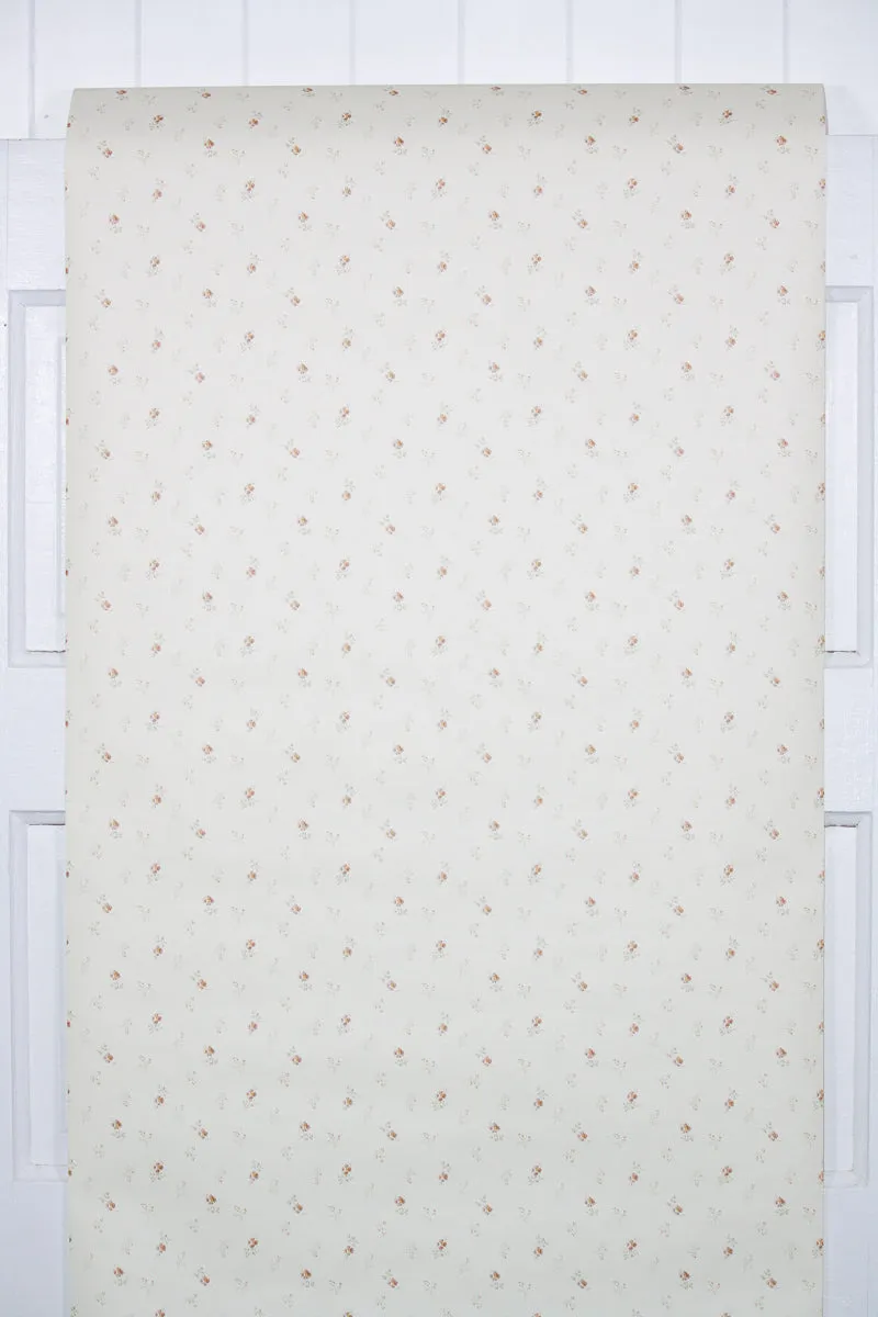 1980s Floral Vintage Wallpaper