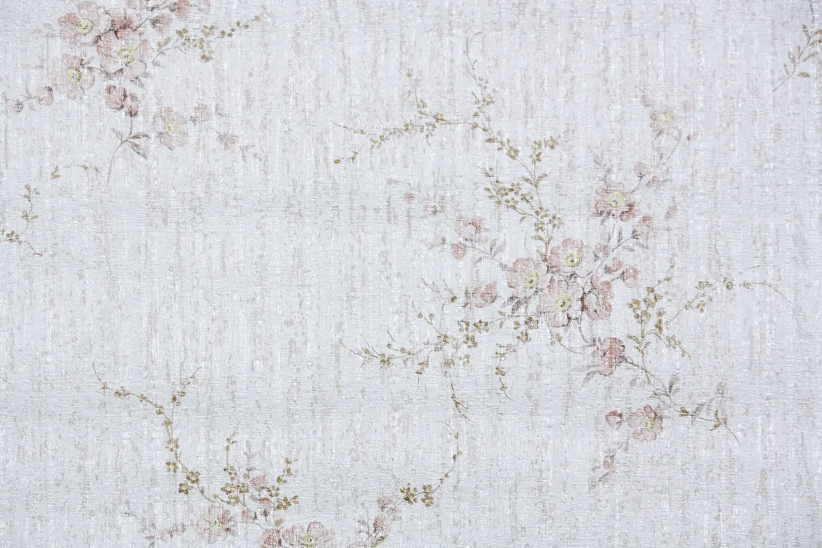 1980s Floral Vintage Wallpaper