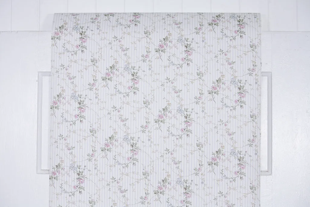 1980s Floral Vintage Wallpaper