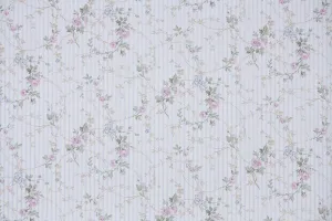 1980s Floral Vintage Wallpaper
