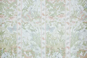 1980s Floral Vintage Wallpaper