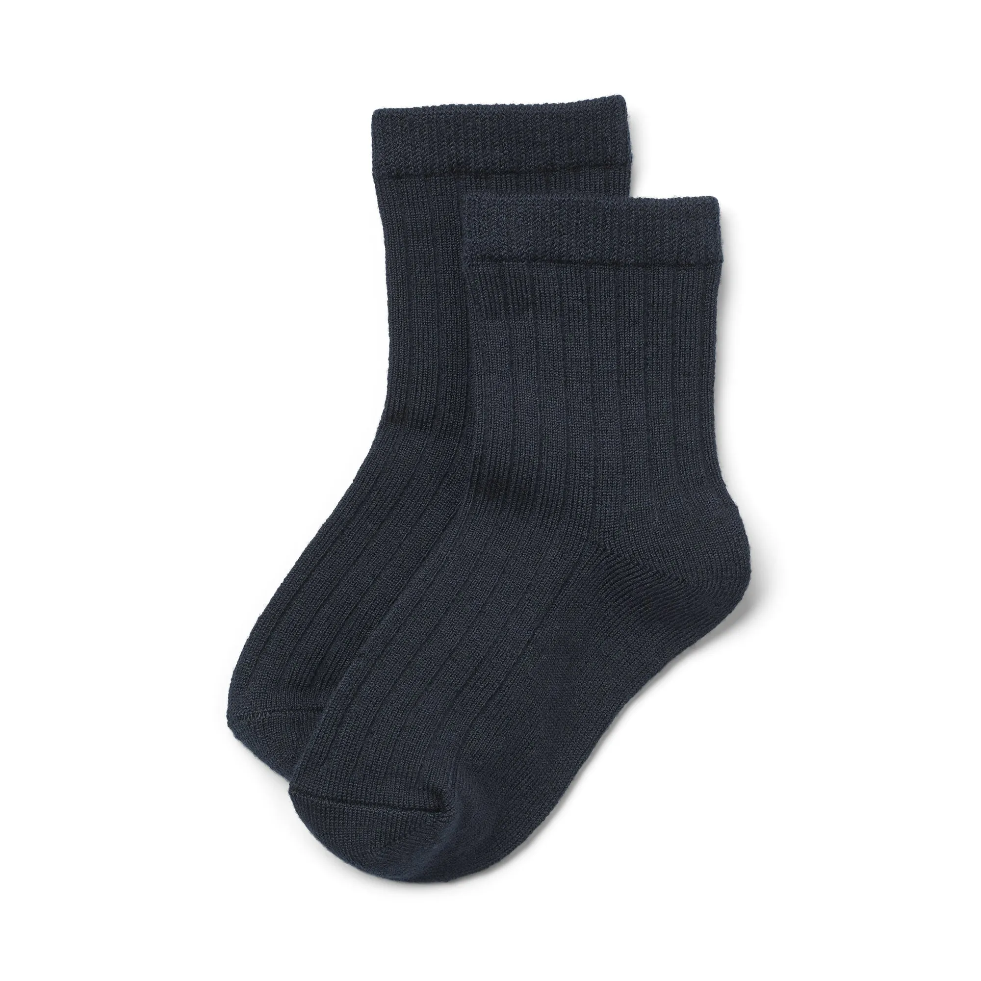 2 pk Wool Rib Socks Vilde