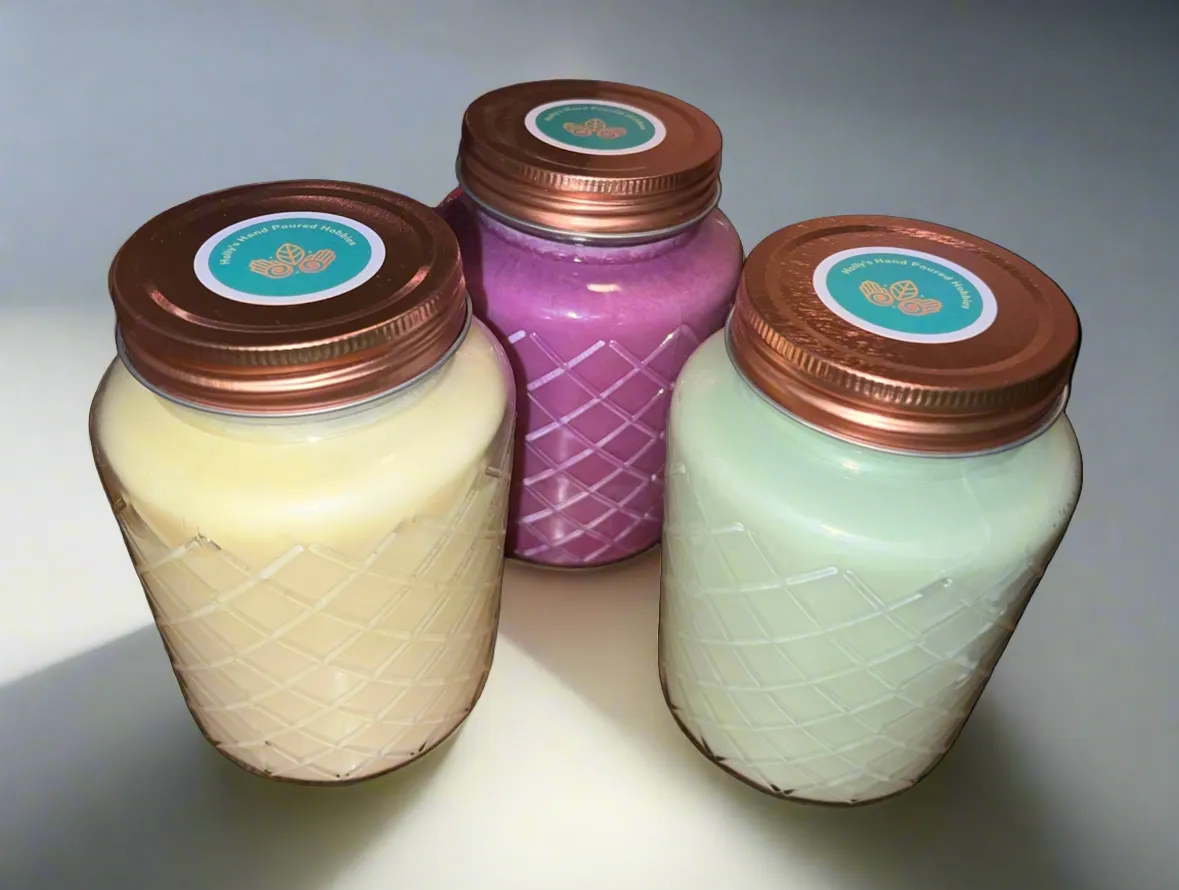 20 oz Strongly Scented Soy Candle in Glass Jar | Custom Made