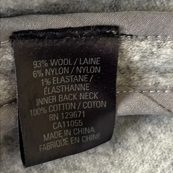 360Sweater Adeline Wool Blend Coat Gray Style 30282 Size XS