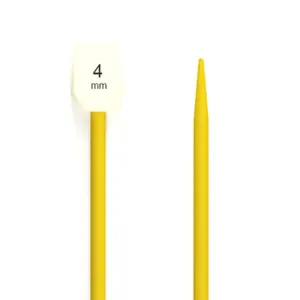 4mm Yellow Knitting Needles - Childrens