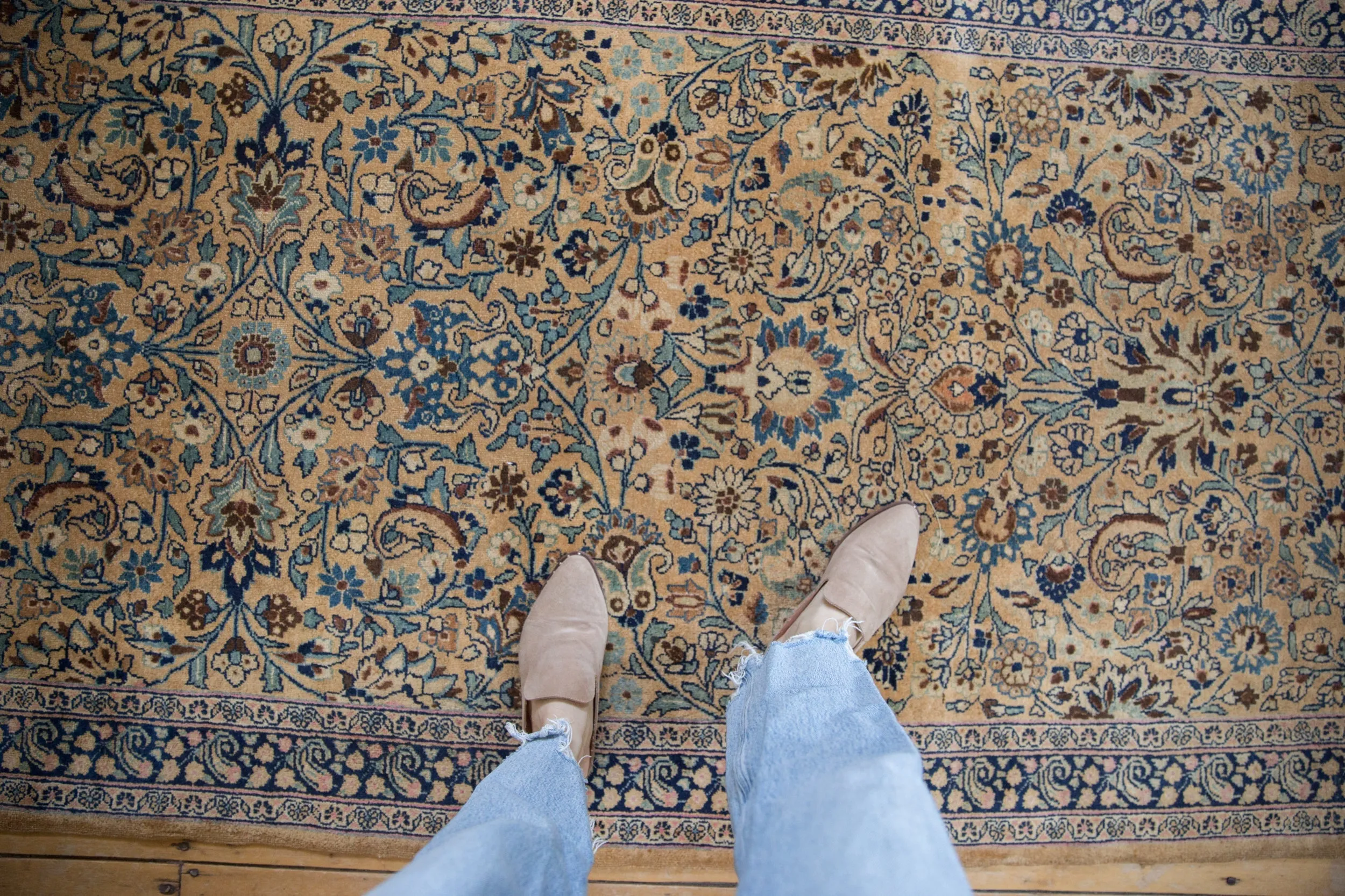 4x16 Vintage Tea Washed Meshed Rug Runner