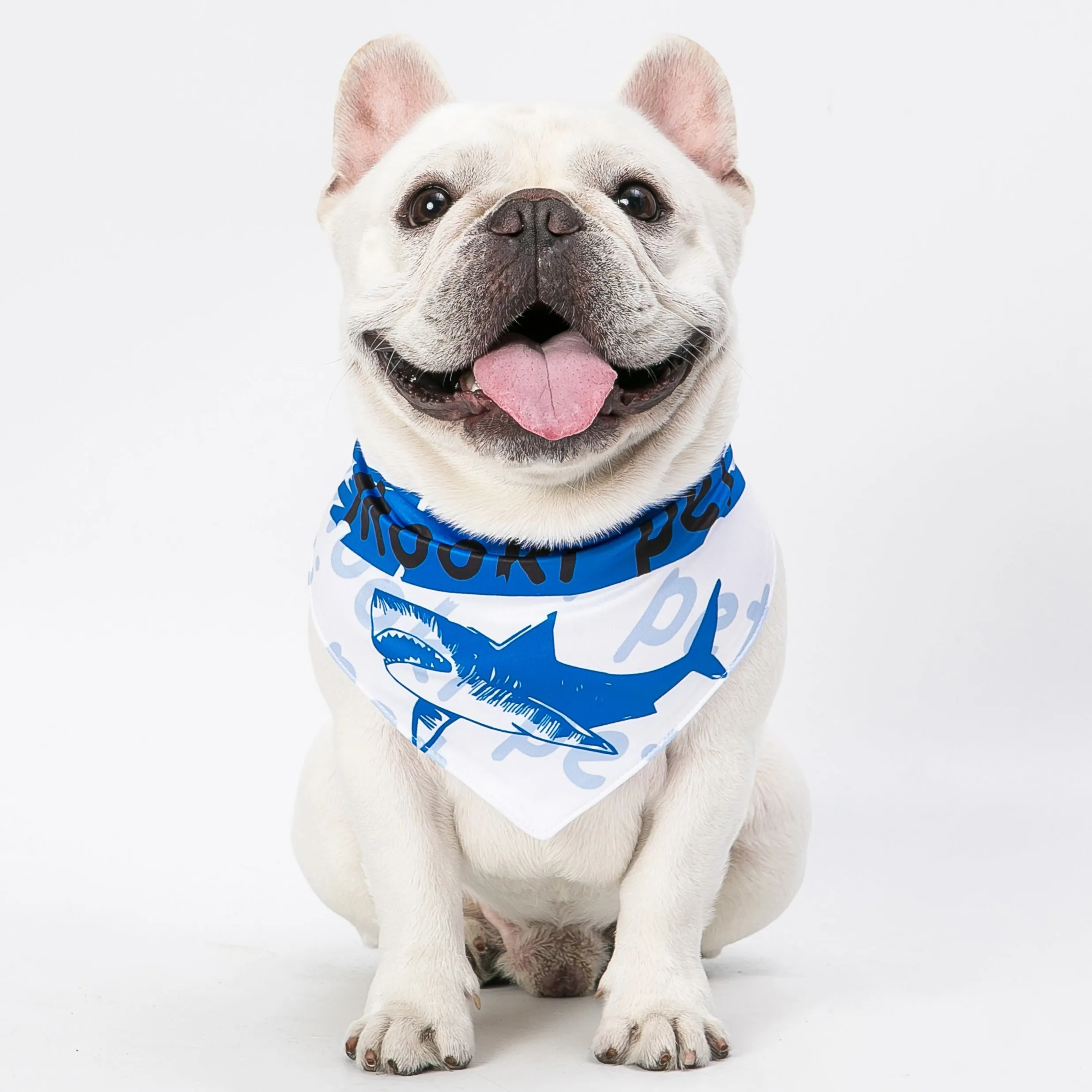 Adjustable Neck scarf Bandana for all Pets Shark Printed