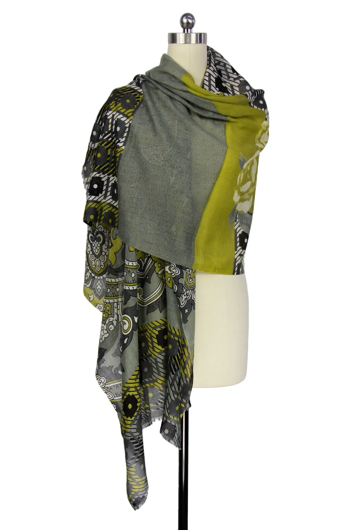 All Over Mixed Print Scarf
