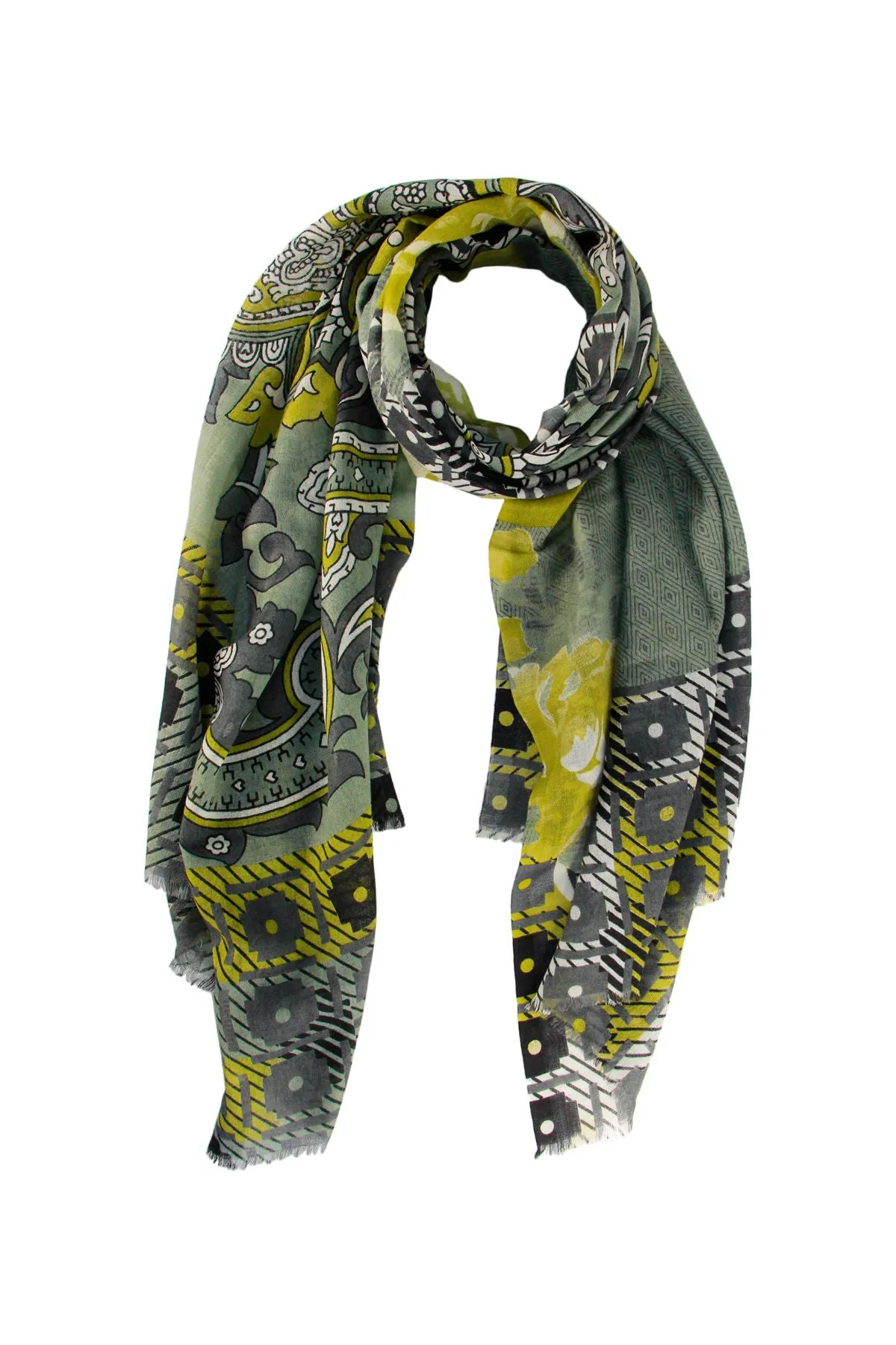 All Over Mixed Print Scarf
