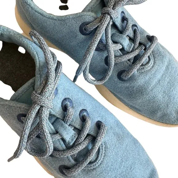 Allbirds | Womens Size 9 Runners Baby Blue White Sole Merino Wool Walking