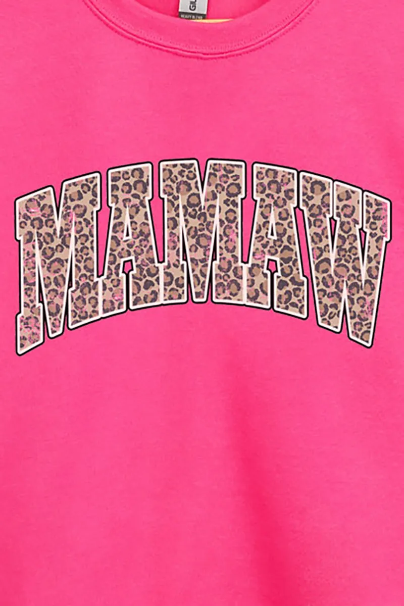 Arched Mamaw Leopard Unisex NuBlend Crew Sweatshirt