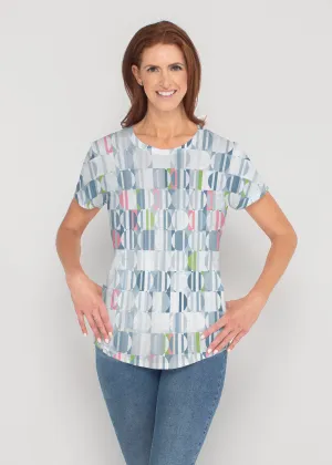 Around We Go (8012) ~ Contoured Tri-Blend Scoop Tee
