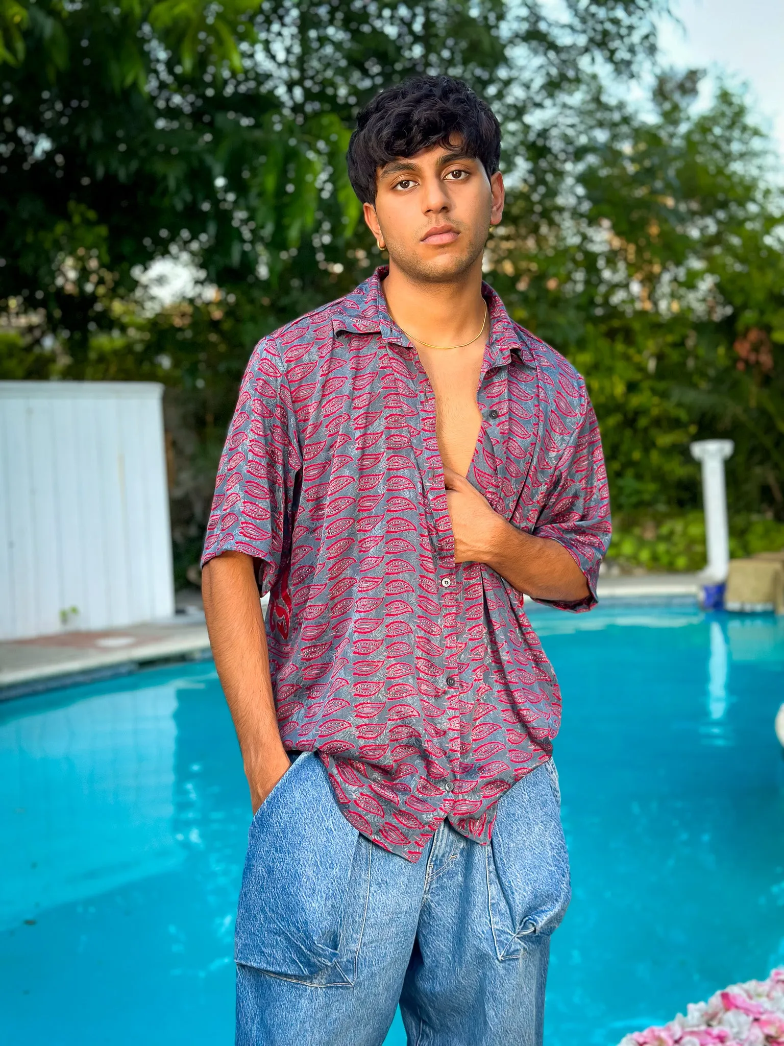 Atlantic Paisley Button-Up