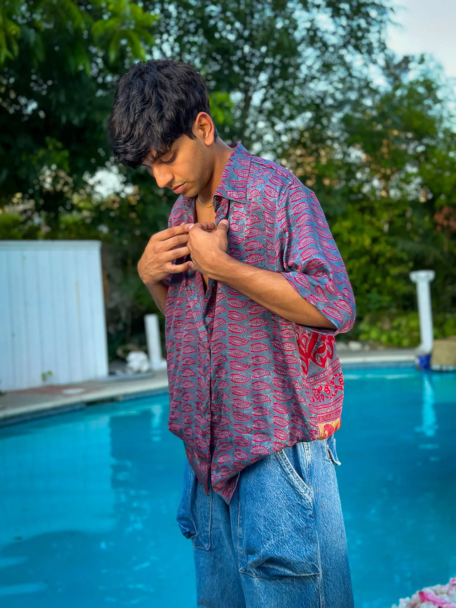 Atlantic Paisley Button-Up