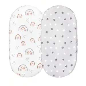 Baby Bassinet Sheets 82x41 cm /2 Pack