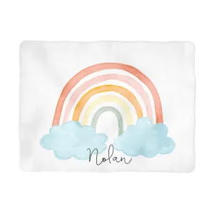 Backdrop Blanket | Primary Rainbow with Name