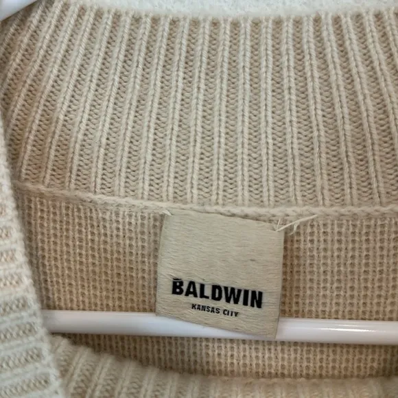 Baldwin Winona Baby Wool Cashmere Yak Minimalist Tunic Knit Cozy Sweater
